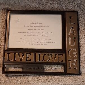 Elegant Brown and Gold Inspirational Frame